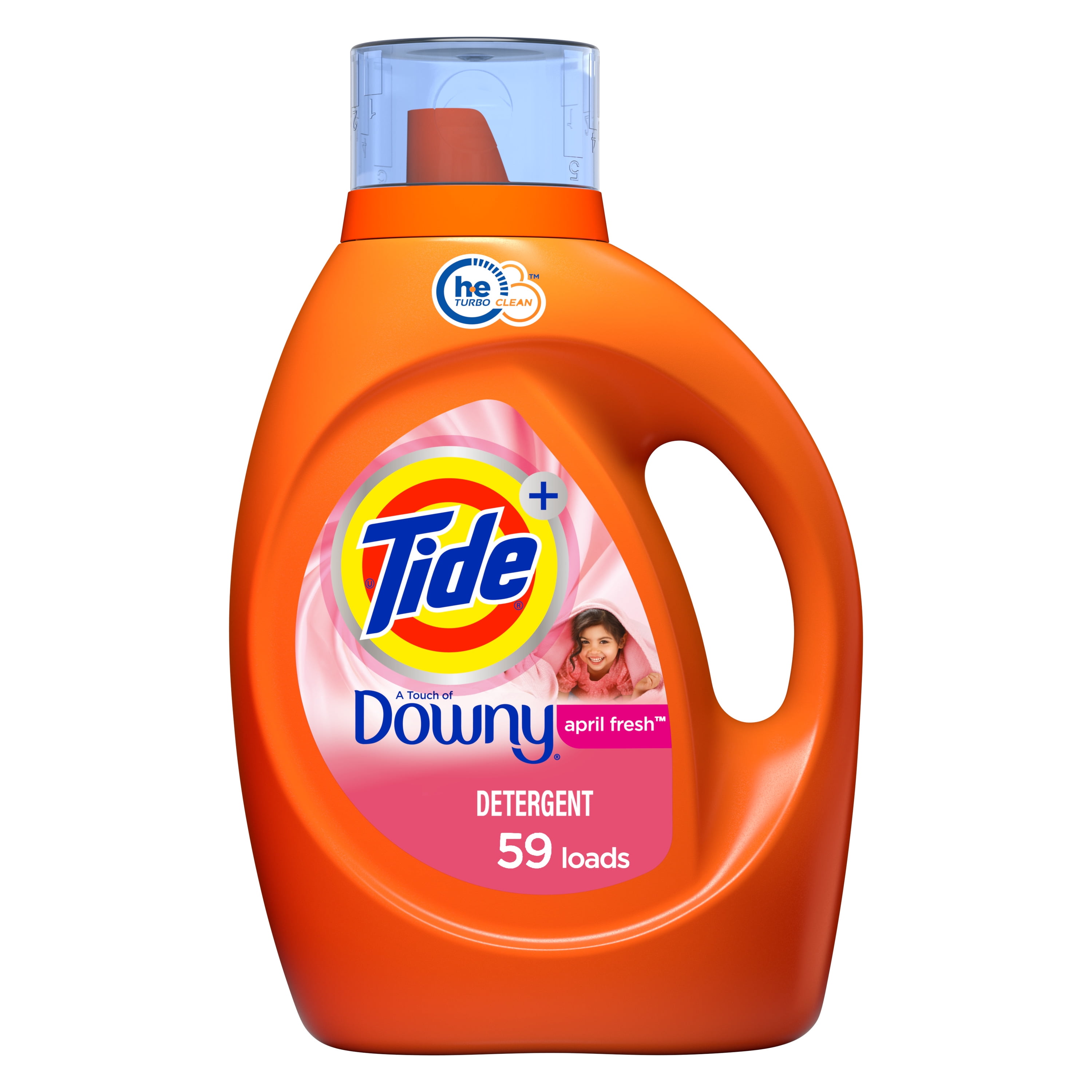 Tide Plus Downy April Fresh He, 59 Loads Liquid Laundry Detergent, 92 fl oz