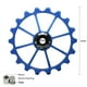 thumbnail image 5 of MEIJUN 2X 18T MTB Desviador Trasero de Bicicleta Rueda Jockey Polea de Rodamiento de Cerámica Rodillo Guía de Bicicleta de Carretera 4 mm 5 mm 6 mm (Negro), 5 of 5