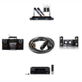 thumbnail image 2 of Cateissary Cable de Audio Coaxial Dual RCA a 2 xlr macho, adaptador de enchufe hembra, profesional, plateado Juegos de teclado y mouse para computadora, 2 of 6