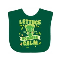 Inktastic Lettuce Romaine Calm Boys or Girls Baby Bib