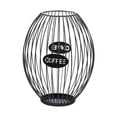 thumbnail image 3 of DimyFew Coffee Capsule Holder, Coffee Pod Storage Basket, Coffee Accessory Organizer with Elegant Hollow Design, Made of Iron for Kitchen, Office, Living Room L, 3 of 8