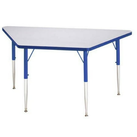 Jonti-Craft Rainbow Accents Trapezoid Activity Table