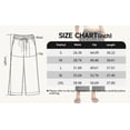 thumbnail image 4 of SWQZVT Women's Casual Wide Leg Pants Wide Leg Pants Drawstring Elastic Mid Waist Pants with Pockets Black, 4 of 7
