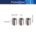 thumbnail image 2 of HUGFEGWE Round Connector Nuts Threaded Sleeve Rod Coupling Nut for Connect Two Threaded Shafts 10PCS CJB91-25825, 2 of 5