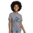 thumbnail image 4 of Retro Mega Man Running and Gunning Crewneck T Shirts Boy Girl Teen Brisco Brands L, 4 of 6