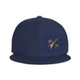thumbnail image 3 of DouZhe Flat Brim Cap Snapback Hat, Guitare Rock Musique Imprime Casquette de Baseball Adulte Bleu Réglable, 3 of 6