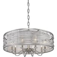 thumbnail image 3 of Beaumont Lane 8 Light Sterling Mist Shade Chandelier in Silver, 3 of 7