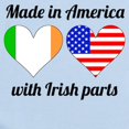 thumbnail image 2 of CafePress - Made In America With Irish Parts Body Suit - Baby Light Bodysuit, Size Newborn - 24 Months, 2 of 4