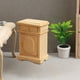 thumbnail image 3 of Mesa de madera 1:12 con cajón, Mini de noche para decoración de mesa de arena, modelo DIY, 3 of 5