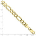 thumbnail image 2 of Bracelet Chaîne Figaro en Or Jaune 10k 7,3 mm, 2 of 7