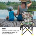 thumbnail image 6 of Mobutofu 2Pcs Fishing Chairs Camouflage Canvas Foldable Stool for Outdoor Activities Traveling 21.6X13.0In, 6 of 8