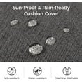 thumbnail image 3 of Royalcraft Patio Furniture Aluminum Outdoor Loveseat, All-Weather Patio Sofa Modern Metal Couch Chair with Removable, Water-Resistant Cushions, 3 of 9