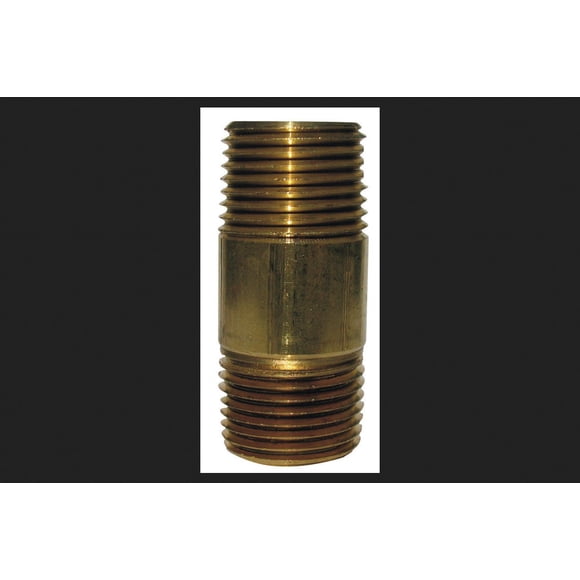 Boquilla para tubos JMF 1/4" MPT x 5 cm en latón rojo