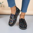 thumbnail image 4 of Carnival Shoes Women Fashion Casual Flat Sparkly Glitter Color Round Toe Slip On Comfortable Loafers Shoes, 4 of 9
