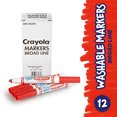 thumbnail image 1 of Crayola 12 Count Marcadores Lavables a Granel, Suministros de Arte, Rojo Crayola Crayola, 1 of 2