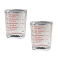 thumbnail image 5 of 2Pcs Espresso Measuring Glasses with Scale, Transparent, Multipurpose 2 Ounce/60 ml, Liquid Heavy Glass Cup for Party, 5 of 8