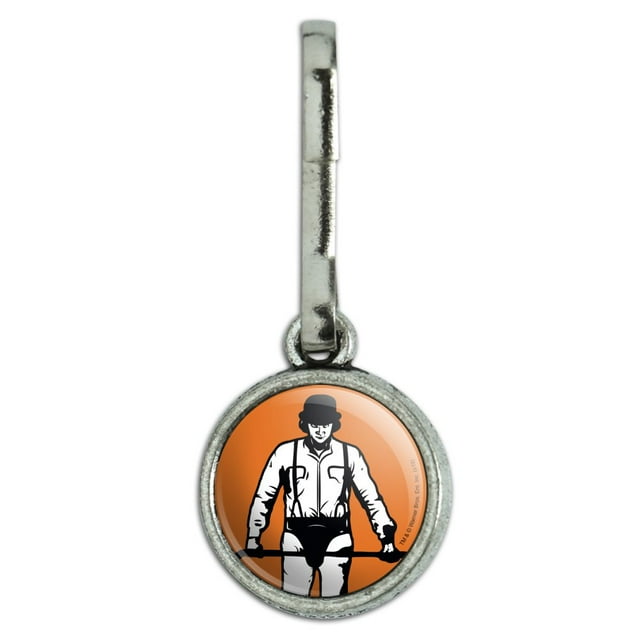 A Clockwork Orange Alex Character Antiqued Charm Clothes Purse Suitcase Backpack Zipper Pull Aid
