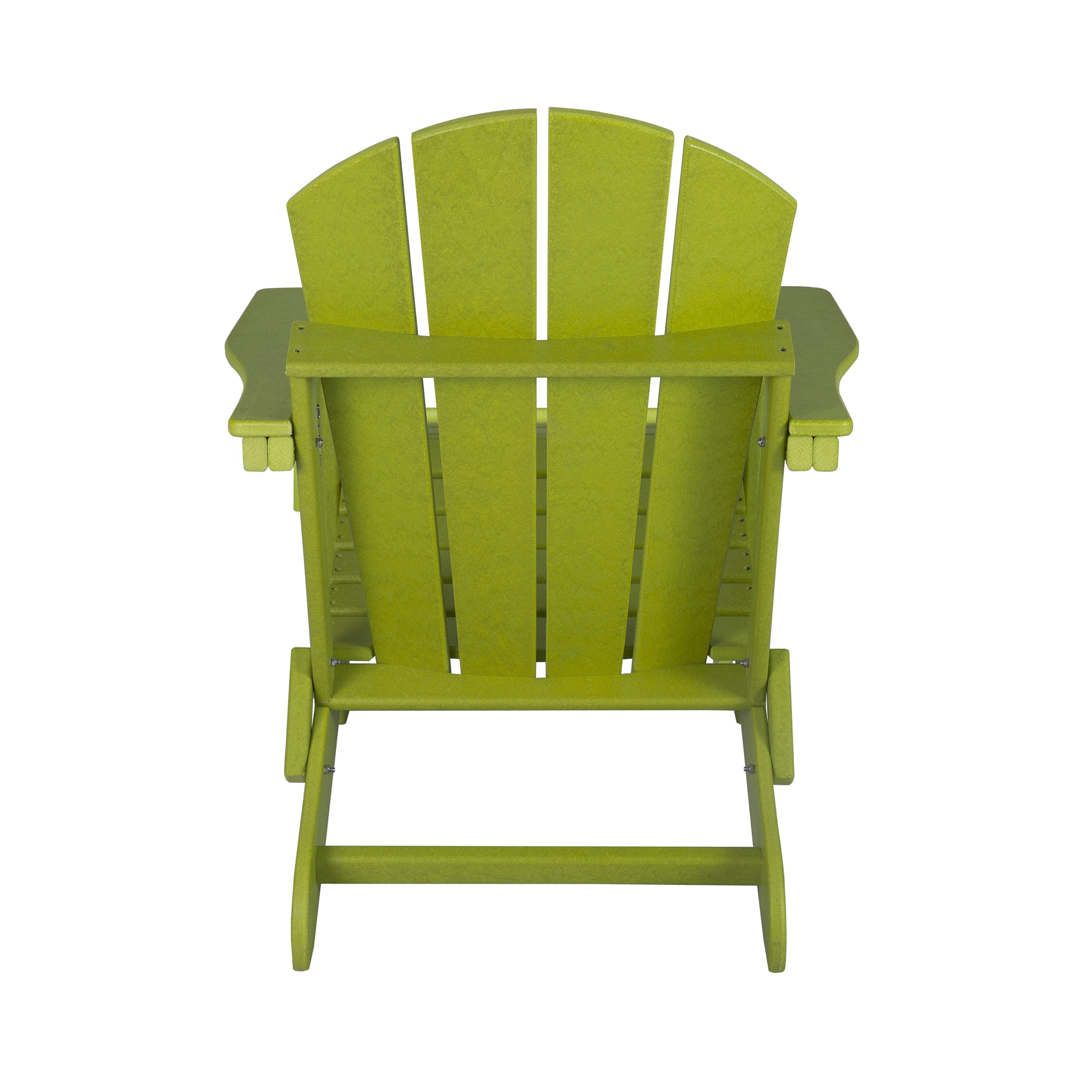 Westin Outdoor 2-Piece Set Plastic Adirondack Chair with Ottoman Footrest Included, Lime