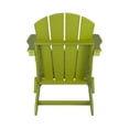 thumbnail image 3 of Westin Outdoor 2-Piece Set Plastic Adirondack Chair with Ottoman Footrest Included, Lime, 3 of 4