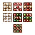 thumbnail image 4 of 9 piezas de bolas de Navidad de 6 cm, colgantes para decoración de árbol de Navidad, material PP, 4 of 5