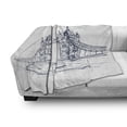 thumbnail image 3 of London Soft Flannel Fleece Throw Blanket, Tower Bridge in London British Architecture International Culture Illustration, Cozy Plush for Indoor and Outdoor Use, 70" x 90", Black White, by Ambesonne, 3 of 6