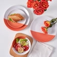 thumbnail image 5 of Stone Lain Lizzy Stoneware 12-Piece Round Dinnerware Set, Orange, CB, 5 of 8