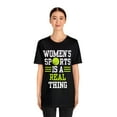 thumbnail image 3 of DJH Apparel | Women's Sports Is A Real Thing Tennis Unisex Tshirt, 3 of 8