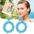 thumbnail image 6 of Jierger Rattan Earrings Rattan Ball Ring Pendant Earrings Women's Handmade Earrings Braided Straw Rattan Raffia Earrings Summer Beach Accessories Gifts for Mom Wife Daughter Sister, 6 of 6