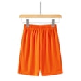 thumbnail image 6 of Yindaity Toddler Boy Cotton Shorts Boys Shorts Boys Quick Dry Athletic Shorts with Elastic Waist for Summer Playwear(Orange,4-5 Years), 6 of 8