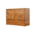 thumbnail image 3 of Mega Solutions Natures Dream Murphy Cabinet Chest Bed with Charging Station 6 Inch, Queen (Hickory), 3 of 9
