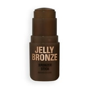 Revolution Jelly Bronzer Stick, Natural Finish, Buildable Formula, Dark Cocoa, 0.28 oz