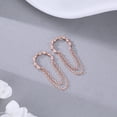 thumbnail image 6 of Solid 925 Sterling Silver Cuff Earrings Chain Cartilage Wraps for Women Teens Minimalist Cuff Earrings No Piercing, 6 of 11