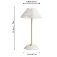 thumbnail image 2 of Luz de noche cálida con pantalla de paraguas plisada, luz de ambiente para decoración del hogar, 2 of 9