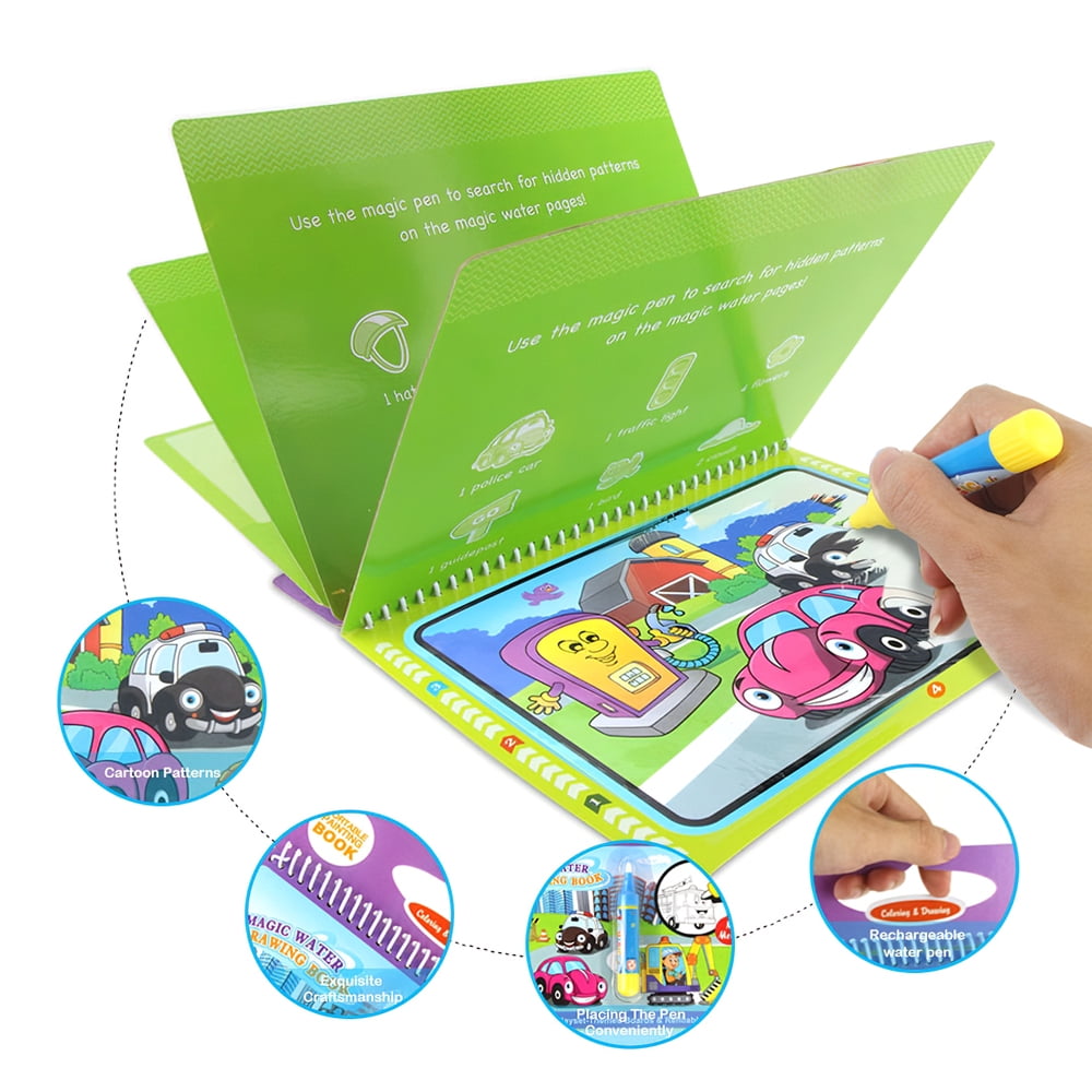 Magic Water Drawing Book Coloring Water Painting Doodle Book For Kids Children Birthday Gift Shipping From Canada Walmart Canada
