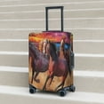thumbnail image 6 of Honeii a herd of horses Elastic Luggage Cover, featuring double-sided printing, is the ideal companion for travel, business trips, and daily use(not included suitcase )-Medium, 6 of 7