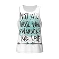 thumbnail image 4 of Gaeub Not All Who Wander Are Lost1 Men's Athletic Tank Top, Workout Sleeveless Shirts, Running Tank Tops for Gym, Running, Training - 4X-Large, 4 of 9