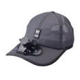 thumbnail image 2 of Unisex USB carga ventilador de refrigeración gorra de béisbol mujeres hombres verano Golf sombrero de viaje al aire libre Casual sombrero - Deep Gray Gris Sunnimix Gorra de béisbol Fan Cooling, 2 of 6
