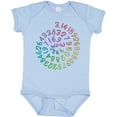 thumbnail image 3 of Inktastic Pi Day Pi Numerals in Rainbow Spiral Boys or Girls Baby Bodysuit, 3 of 5