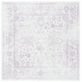 thumbnail image 2 of SAFAVIEH Adirondack Wyatt Traditional Distressed Area Rug, Ivory/Lavender, 4' x 4' Square - Transitional Modern Design, Ivory & Lavander, Ideal for Living Room, Bedroom, Dining Space, 2 of 15