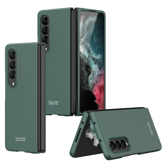 SaniMore for Samsung Galaxy Z Fold 4 7.6" Ultra-Thin All-Inclusive Folding Case, Rugged PC Anti-Fingerprint Heavy Duty Full Body Protective Case for Samsung Z Fold 4 Women Men, Darkgreen