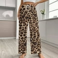 thumbnail image 2 of Animal Print Pajama Pants Comfortable Elastic Waist Pajamas Fashion Sleepwear Bottoms Plus Size Homewear, 2 of 6