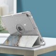 thumbnail image 3 of Dteck Compatible with iPad 8th Generation / iPad 7th Generation Case, iPad 10.2 Inch Cases with Pencil Holder, Flip Smart Case Trifold Stand Glitter Clear Back Cover,04 Gray Marble, 3 of 4