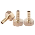 thumbnail image 2 of 6 Pcs 1/2 Female Thread 8mm Air Pneumatic Gas Hose Barbed Fitting Gold, 2 of 5