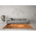 thumbnail image 3 of Ahgly Company Indoor Round Oriental Orange Industrial Area Rugs, 8' Round, 3 of 4