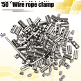 thumbnail image 4 of 50Pcs Wire Rope Clamp for 3mm Cable Fastener Clip Adjustable Screw Copper Metal Fixture Sling Fixing Accessories, 4 of 9