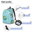 thumbnail image 3 of Naloa Canvas Backpack for Men Women Travelling on Airplane Print Rucksack Casual Travel Daypack Large and Small Durable College Tote Satchel Bookbag for Teens, 3 of 5