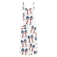 thumbnail image 5 of Clean Women's American Flag Sundress Summer Boho Dress Independence Day Printed Long Dresses 4Th of July Patriotic Maxi Dress Spaghetti Strap Sexy Beach Dresses Vacation Outfits, 5 of 5