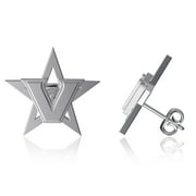 Dayna Designs Vanderbilt Commodores Team Logo Silver Post Earrings