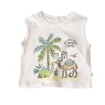 thumbnail image 2 of NAISIBABY Boys Tank Tops, Trendy Graphic Crewceck Sleeveless Summer Casual Cotton Undershirt Tees White 2T, 2 of 5