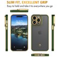 thumbnail image 2 of Njjex for iPhone 15 Plus Phone Case with Screen Protector ,Luxury Gold Plated 360°Soft Slim Cover Shockproof Full Protective Phone Case Cover for iPhone 15 Plus 6.7 Inch, Green, 2 of 7